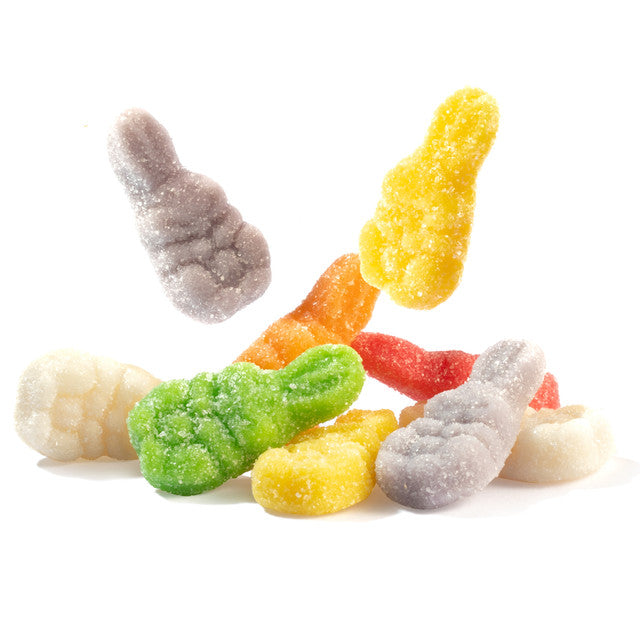 Sugar Sanded Gummi Bunnies- 4 oz bag
