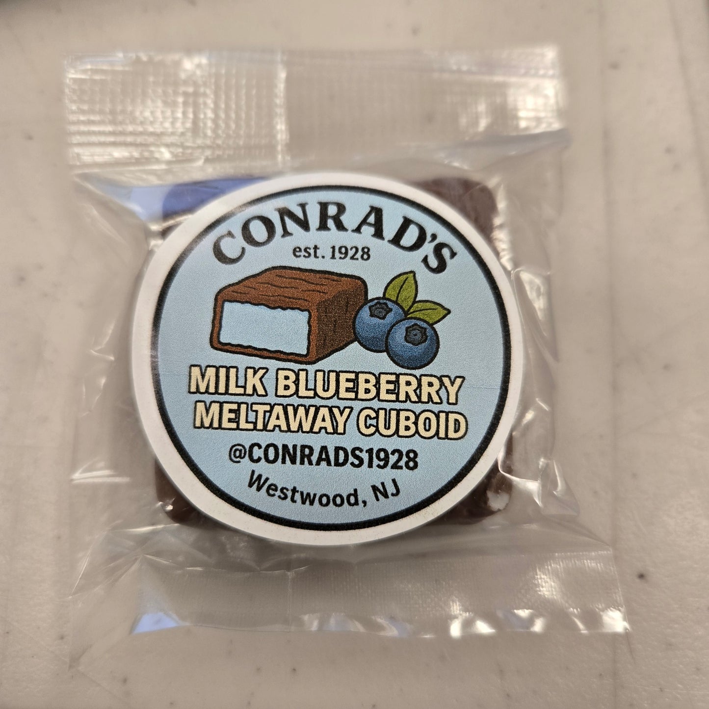 Milk Chocolate Blueberry Cuboid