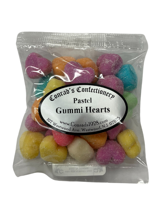 Pastel Gummi Hearts- 4 oz bag