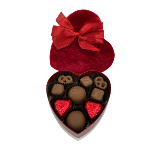 #4 All Milk Chocolate Valentine's Day Assortment in Heart Shaped Box