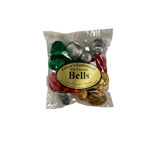 Milk Chocolate  Foiled Bells- 4 oz bag