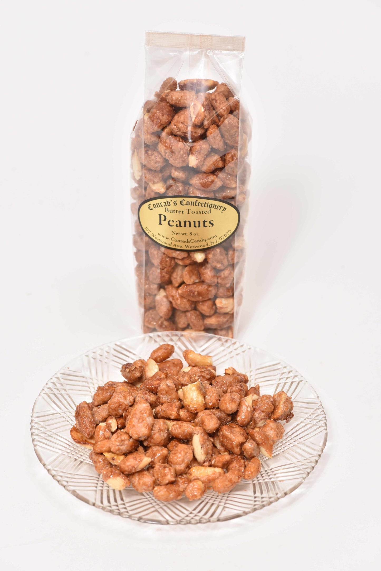 8 oz Bag of Butter Toasted Peanuts - Conrad's Confectionery