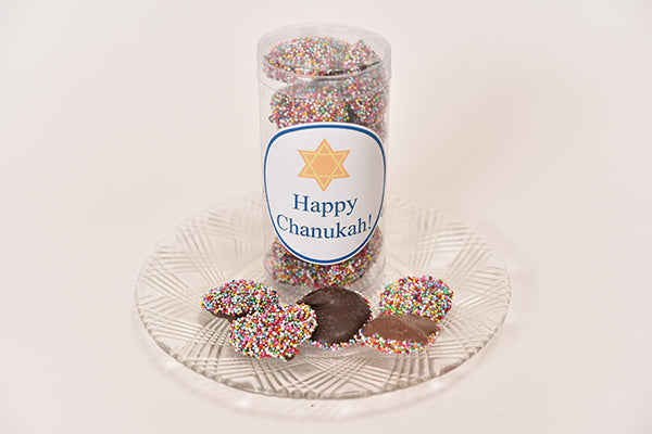 Milk/Dark Chocolate Non Pareils Favor Tube