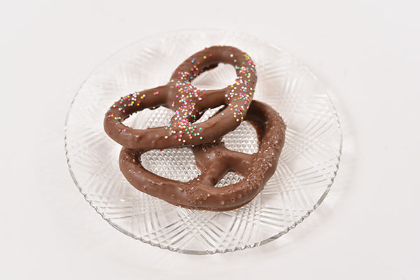 Milk Chocolate Big Pretzels Two Pack, Decorated