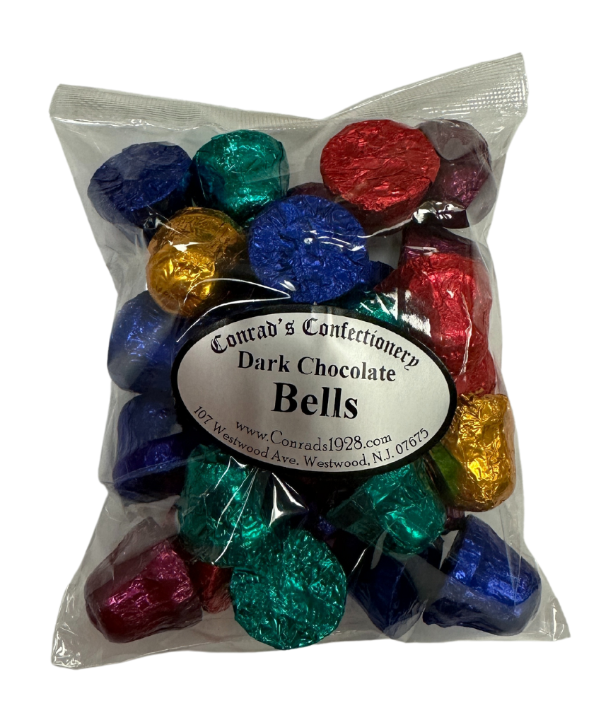 Dark Chocolate Foiled Bells (8 oz)