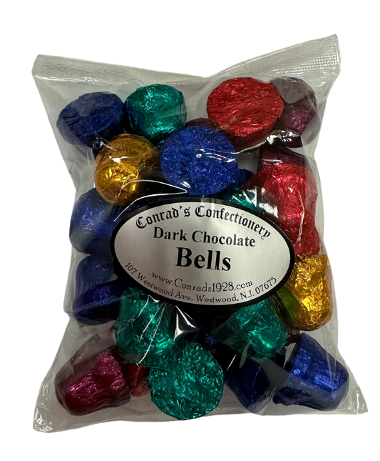 Dark Chocolate Foiled Bells (8 oz)