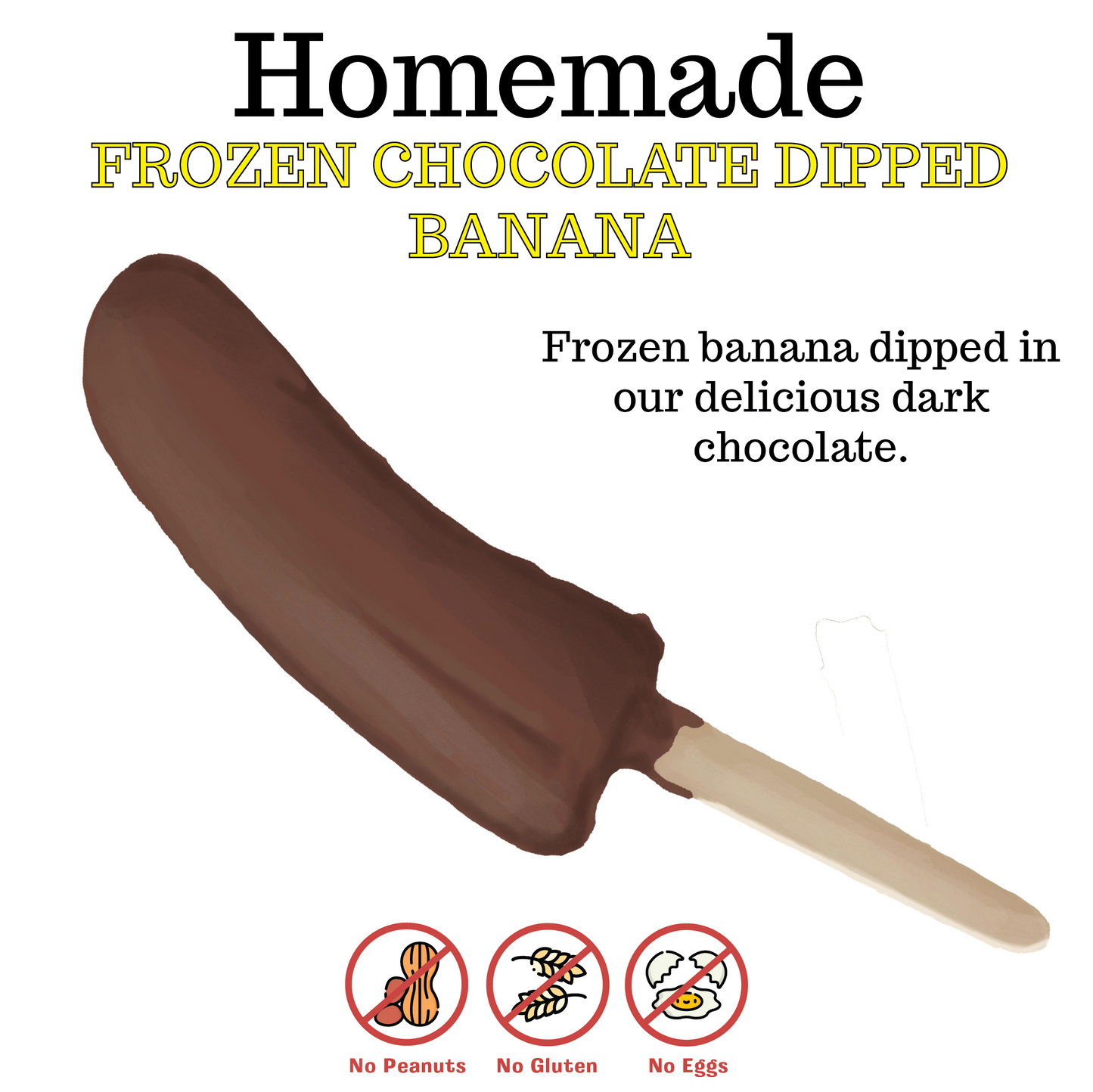 Dark Chocolate Covered Frozen Banana