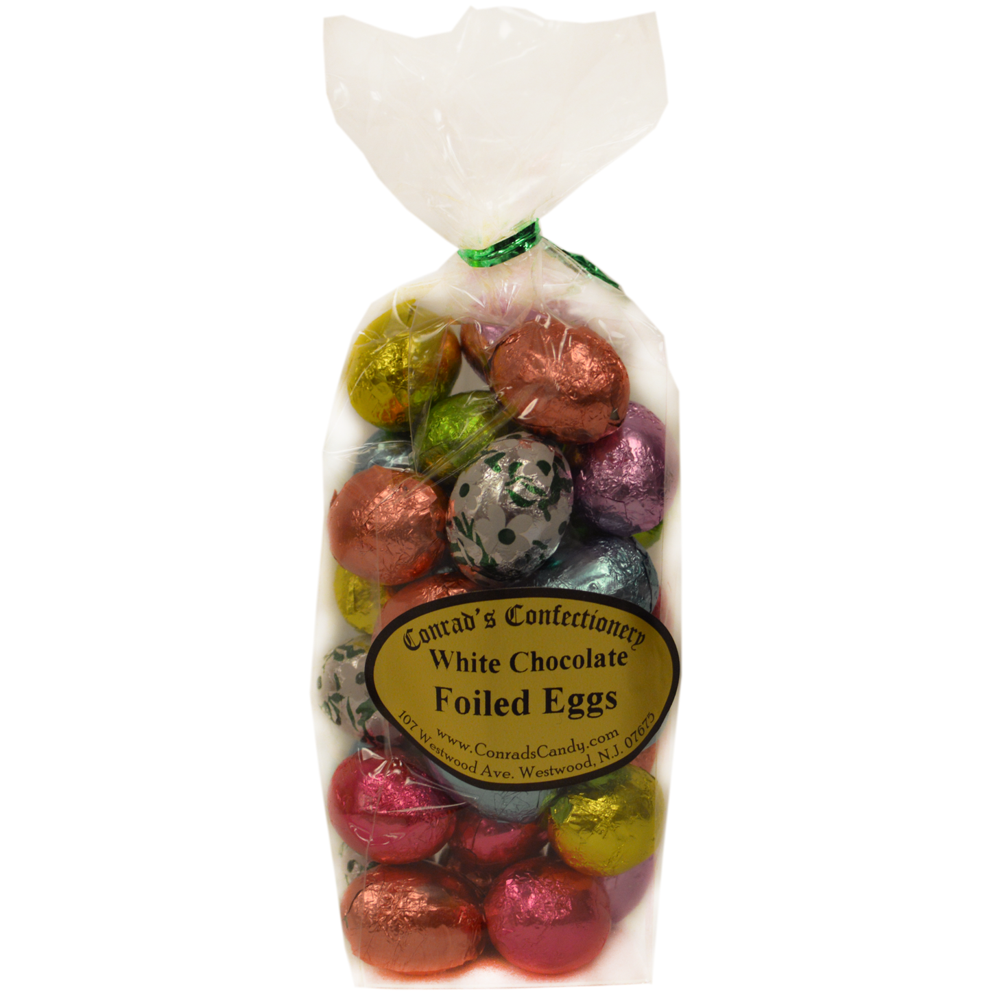 White Chocolate Foil Eggs- 8 oz bag