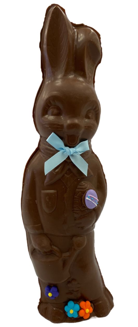 12.25" Milk Chocolate Easter Bunny # 38 B - "Tall Boy Bunny"