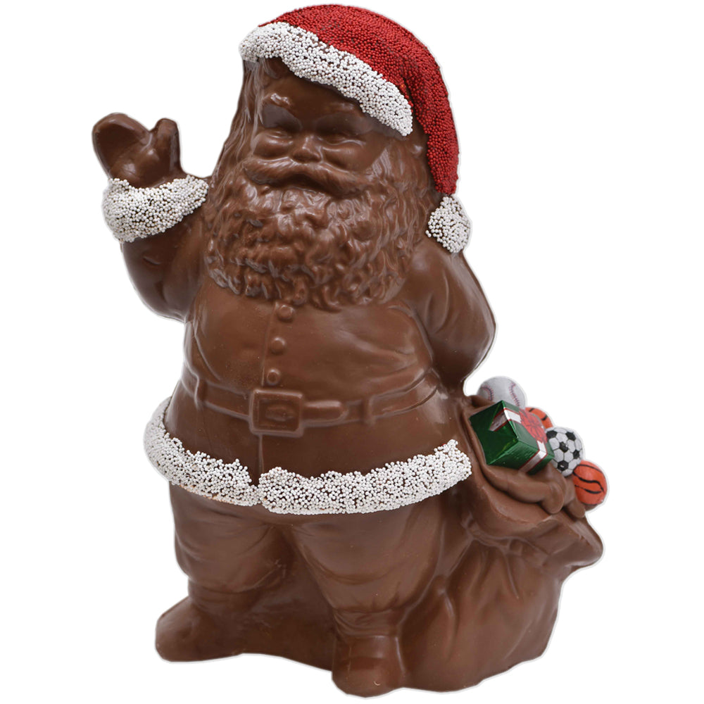 10" Milk Chocolate "Bag" Santa Model X-14 - Conrad's Confectionery