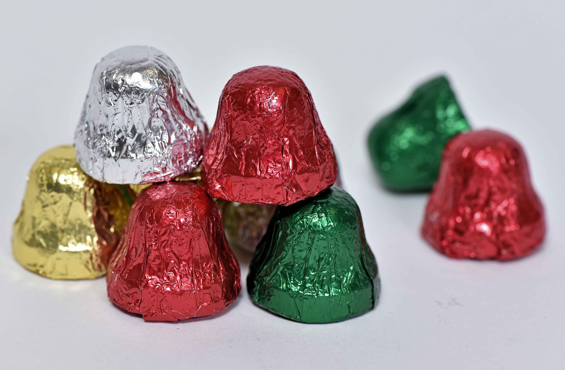 Foiled Milk Chocolate Bells - Conrad's Confectionery