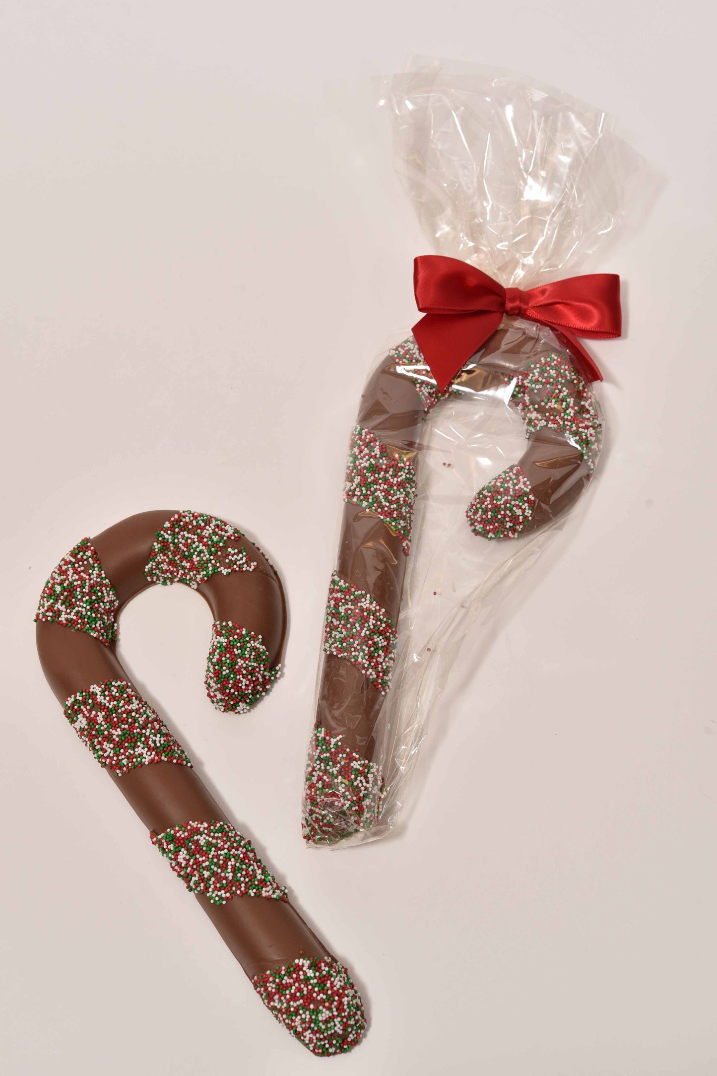 8.5" Milk Chocolate Candy Cane - Conrad's Confectionery