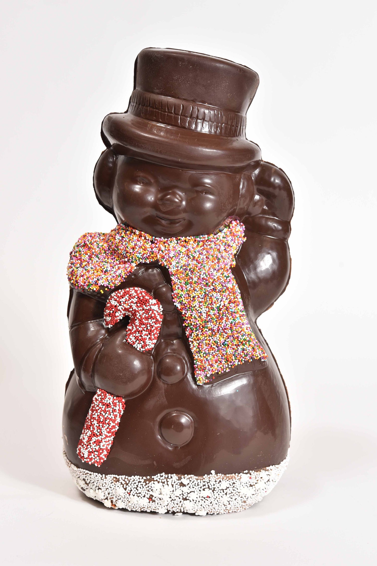 12" Dark Chocolate Large Snowman Model X-106 - Conrad's Confectionery