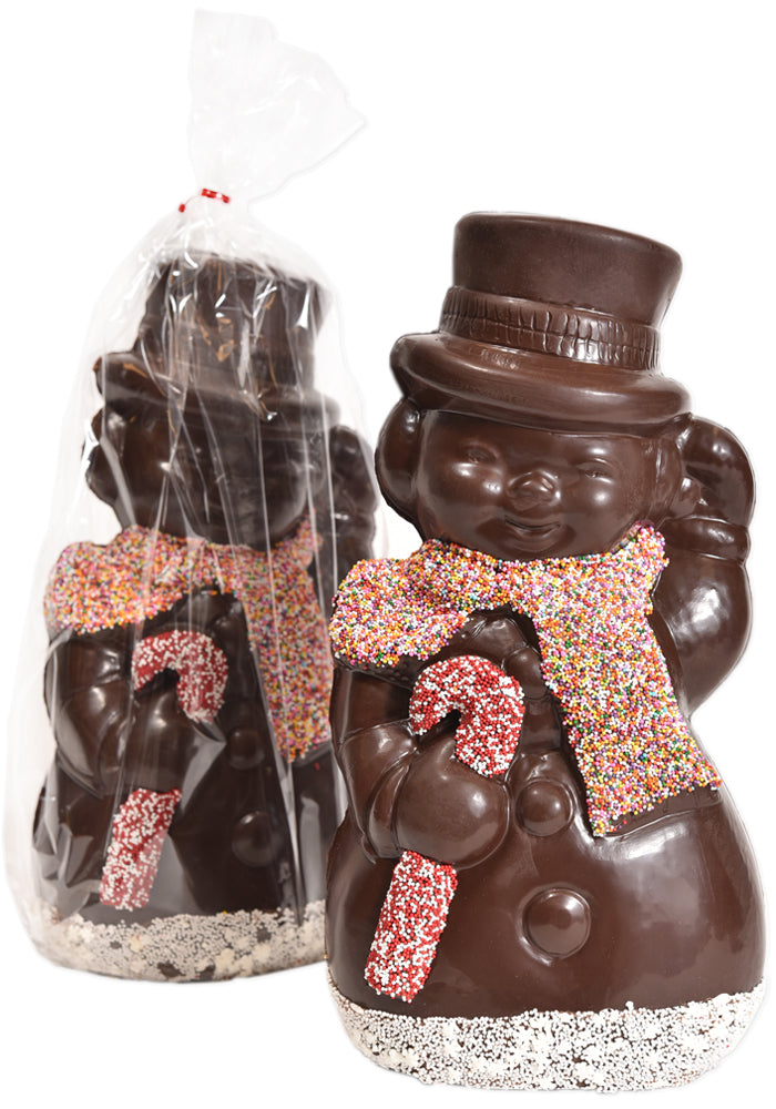 12" Dark Chocolate Large Snowman Model X-106 - Conrad's Confectionery