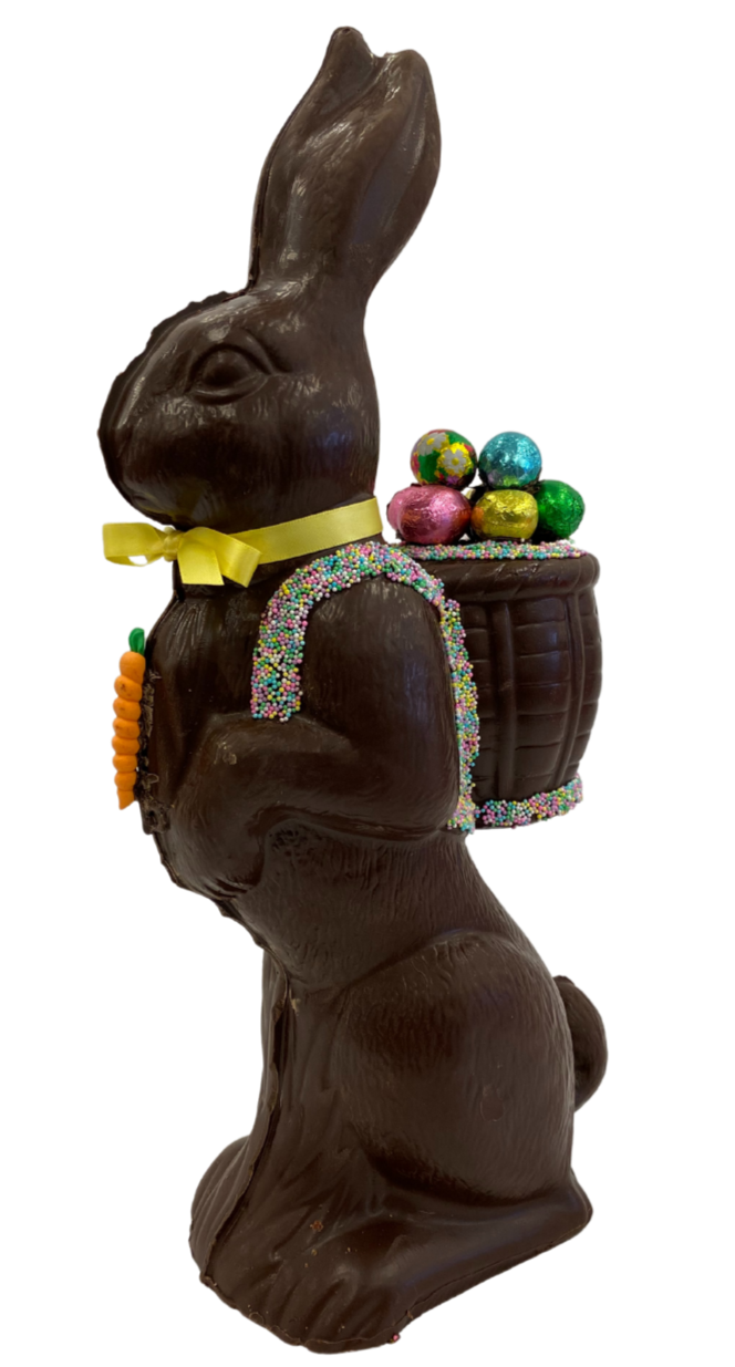 14" Dark Chocolate Easter Bunny # 104 - "Jack's Bunny"