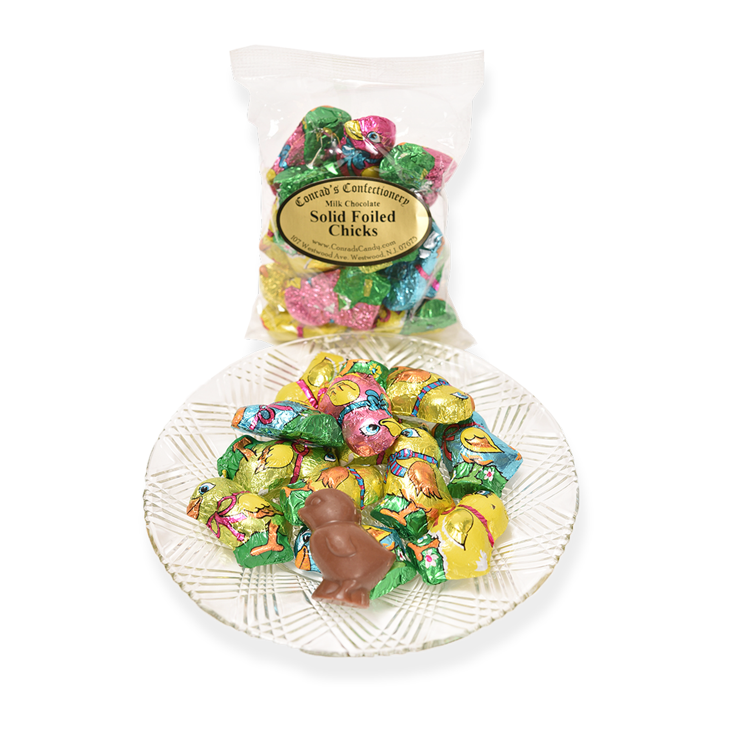 Milk Chocolate Foil Chicks- 4 oz bag