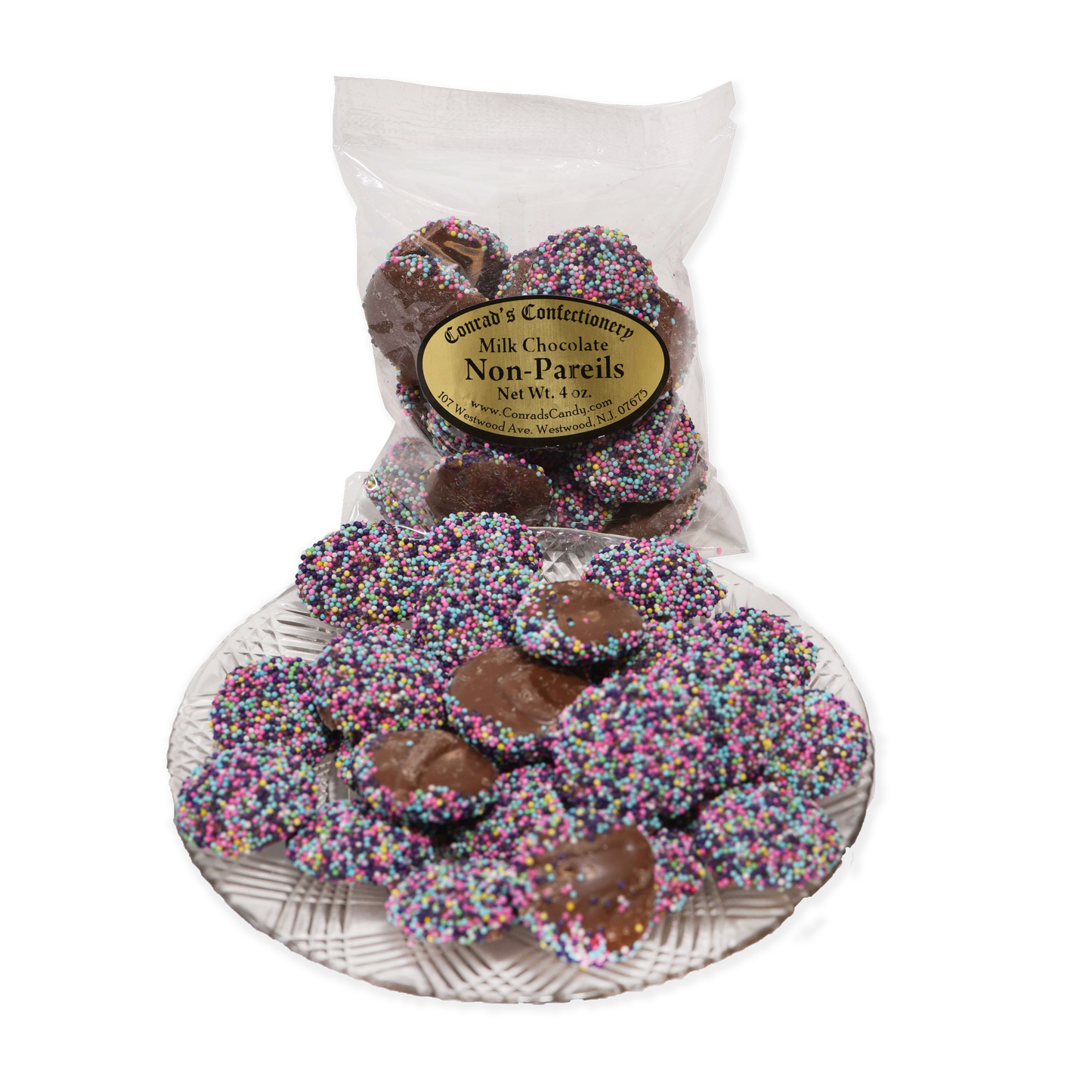 Milk Chocolate Easter Non Pareils-  4 oz bag