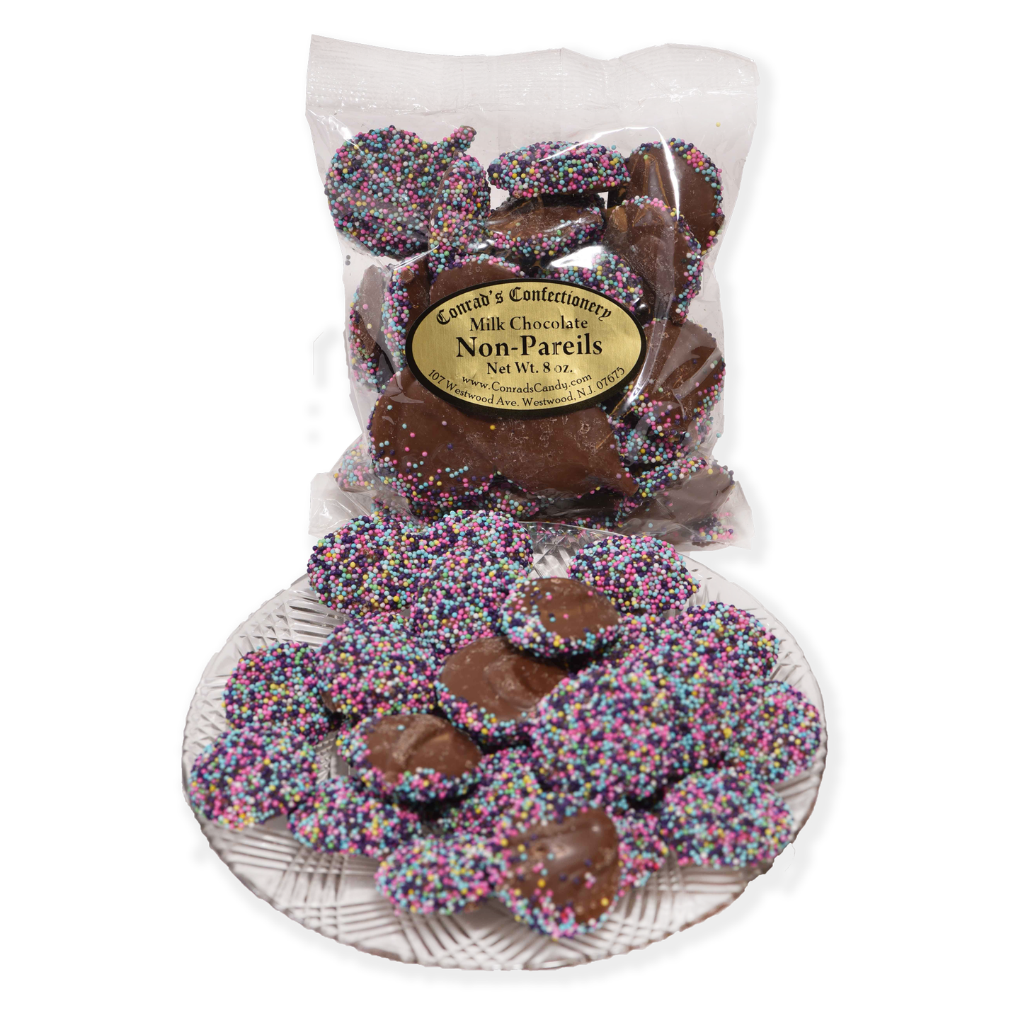 Milk Chocolate Easter Non Pareils- 8 oz bag