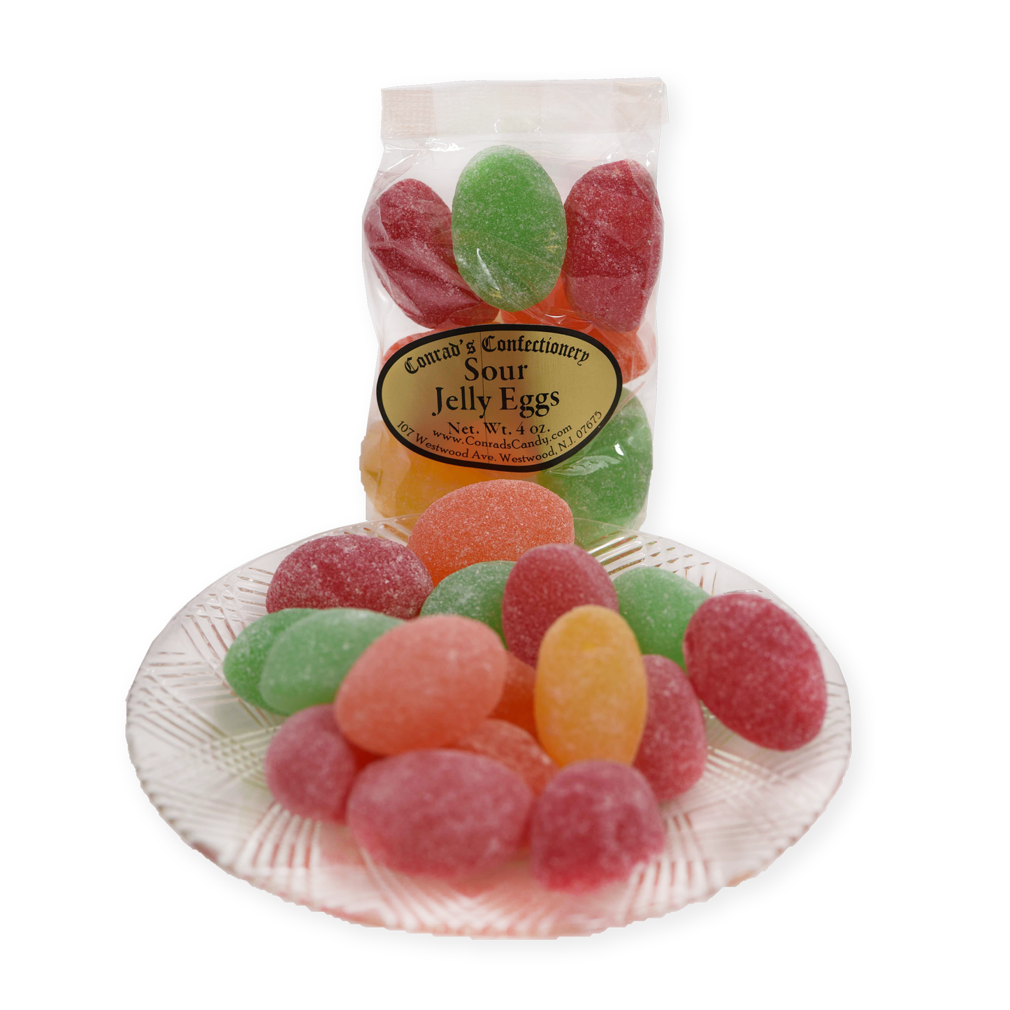 Sour Jelly Eggs- 4 oz bag