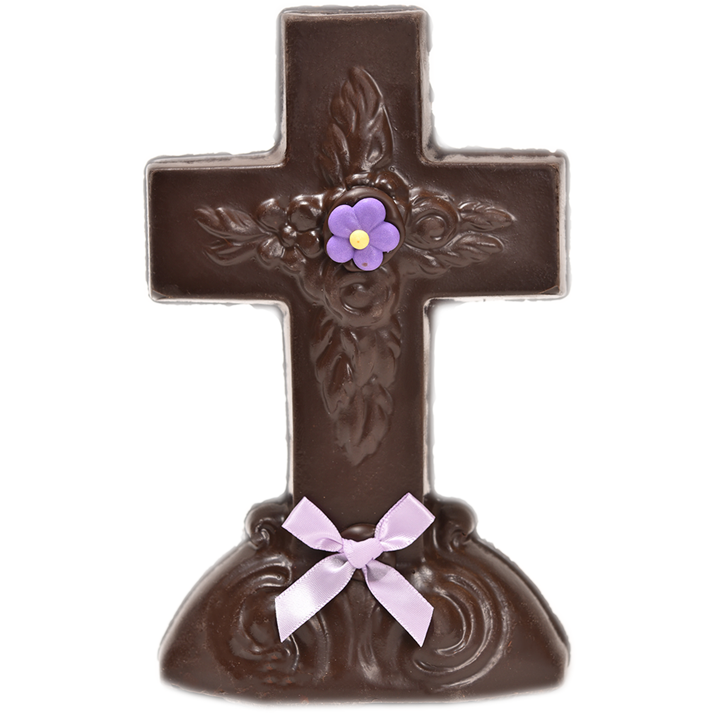 7.5" Dark Chocolate Easter Novelty # 93- "Cross"