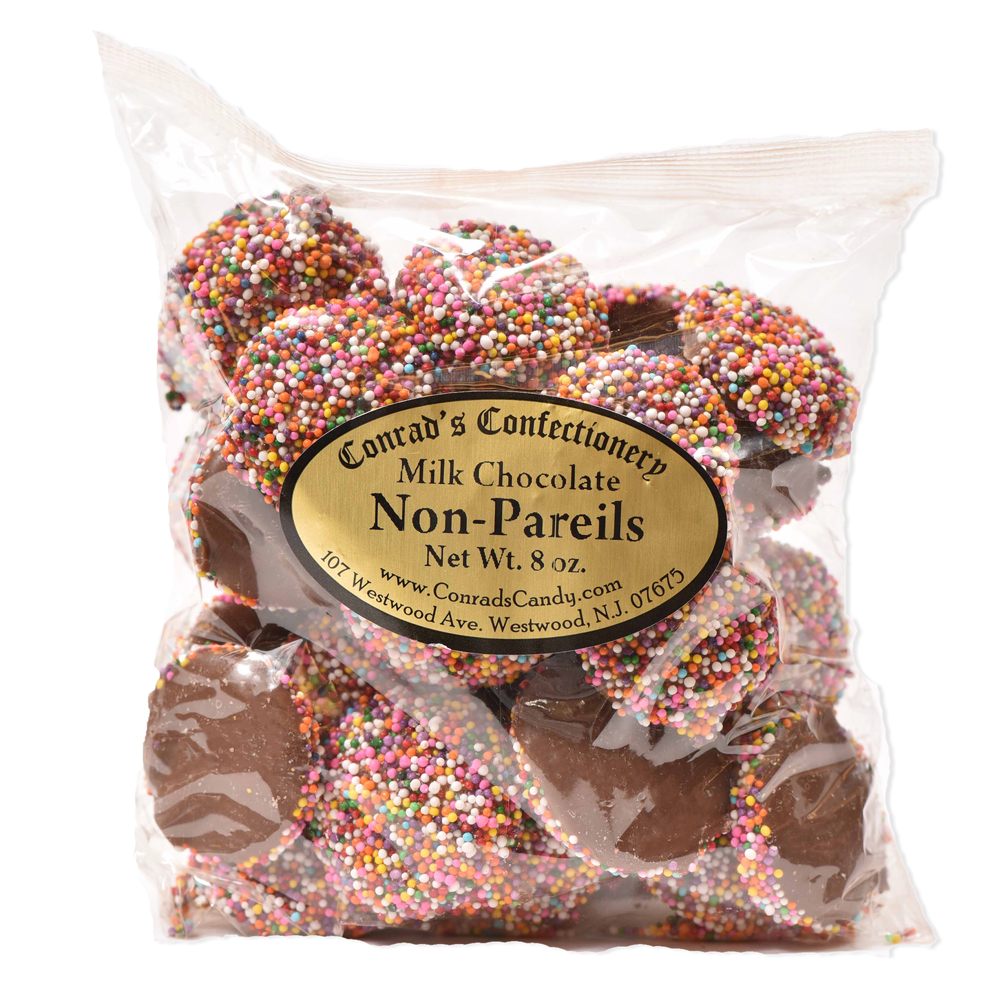 Milk Chocolate Non Pareils- 8 oz bag