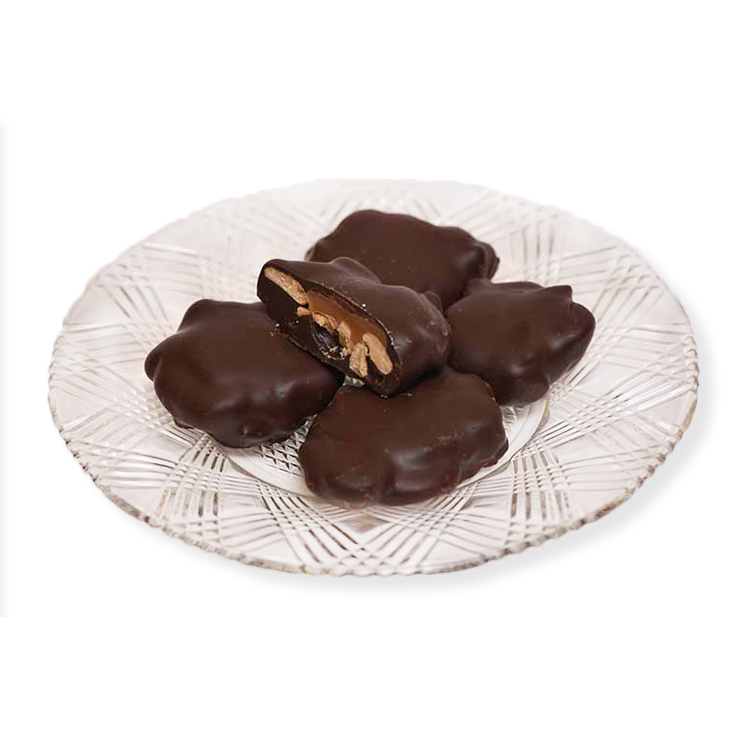 Dark Chocolate Caramel Cashew Clusters (Half Pound Box)