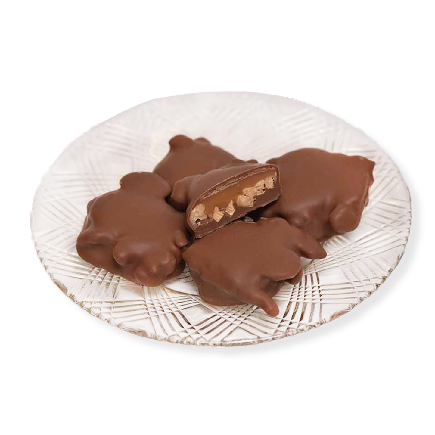 Milk Chocolate Cashew Caramel Clusters (Half Pound Box)
