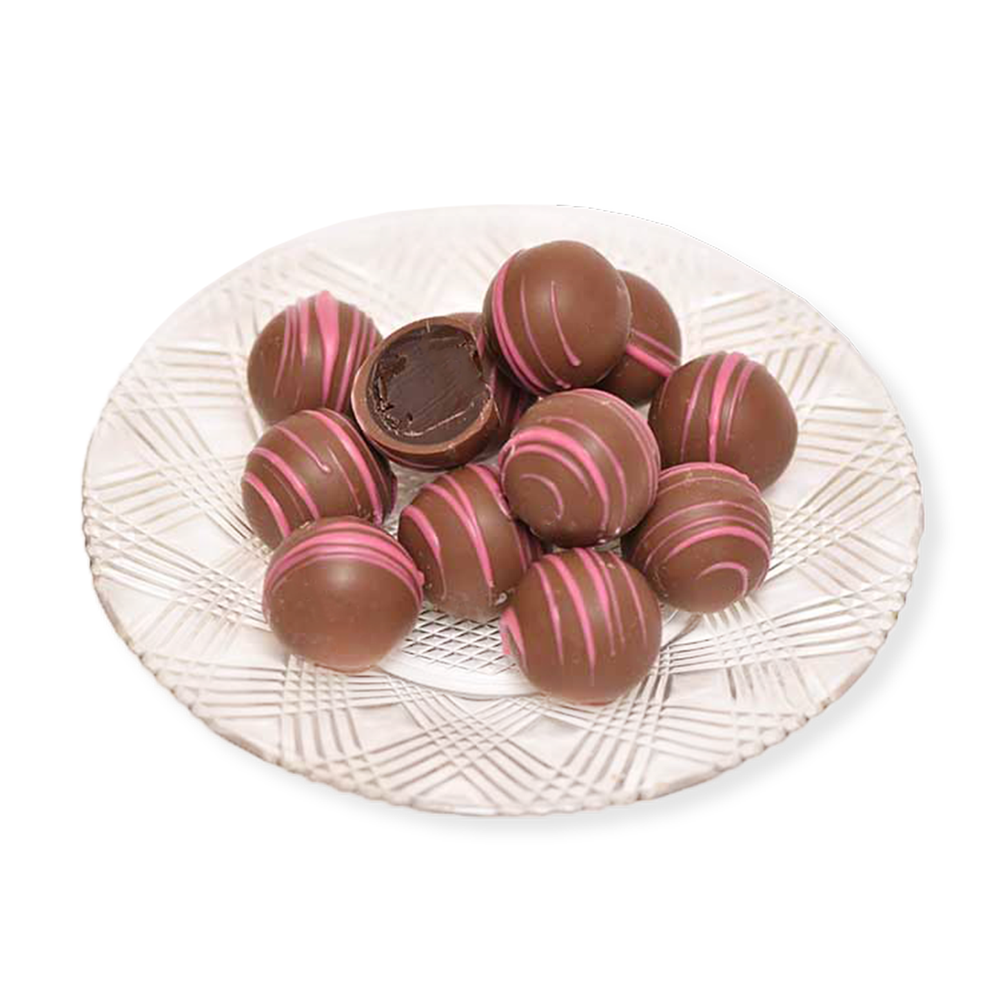 Milk Chocolate Raspberry Truffles (Half Pound Box)