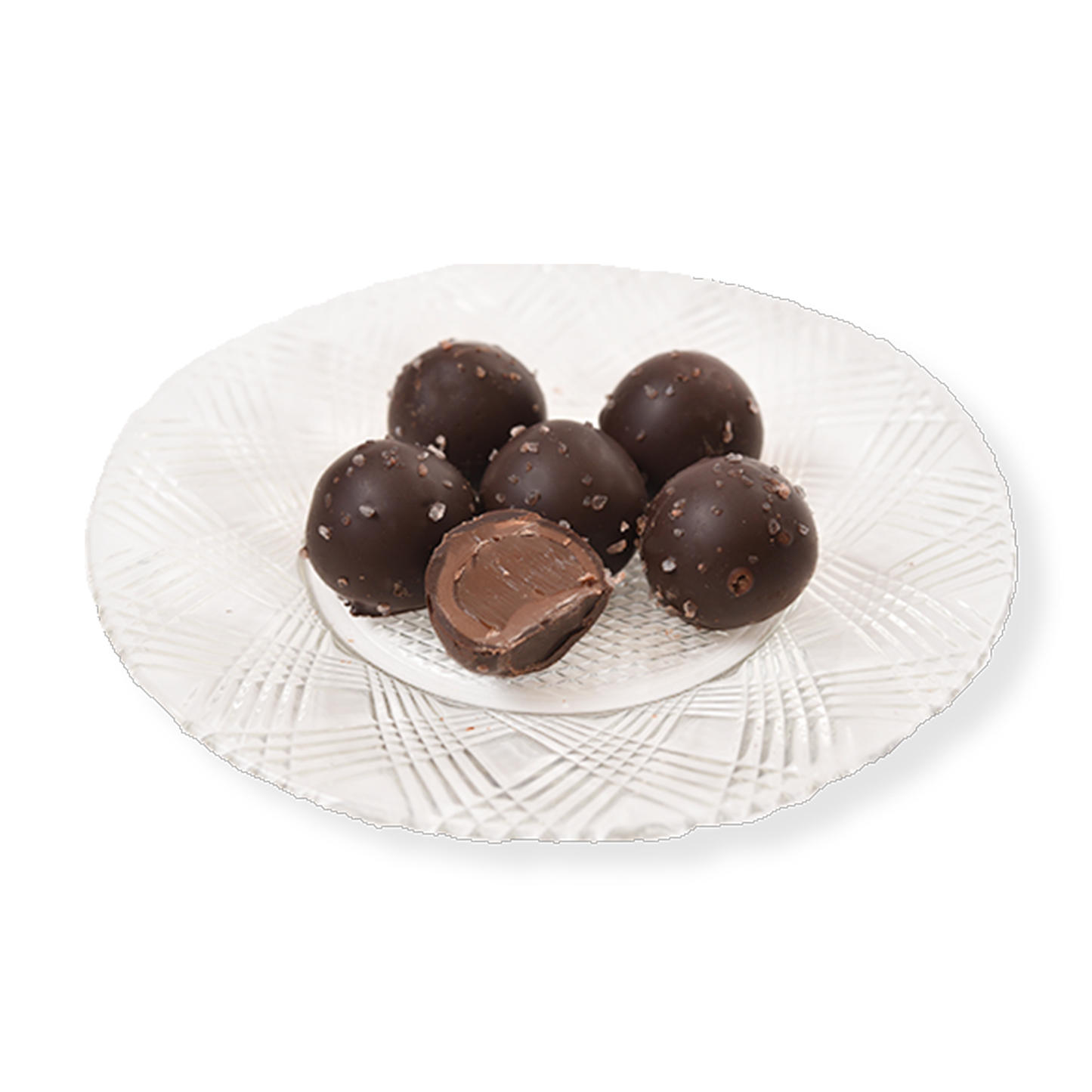 Dark Chocolate Sea Salt Caramel Truffles (Half Pound Box)