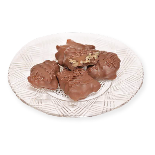 Milk Chocolate Pecan Caramel Clusters (Half Pound Box)