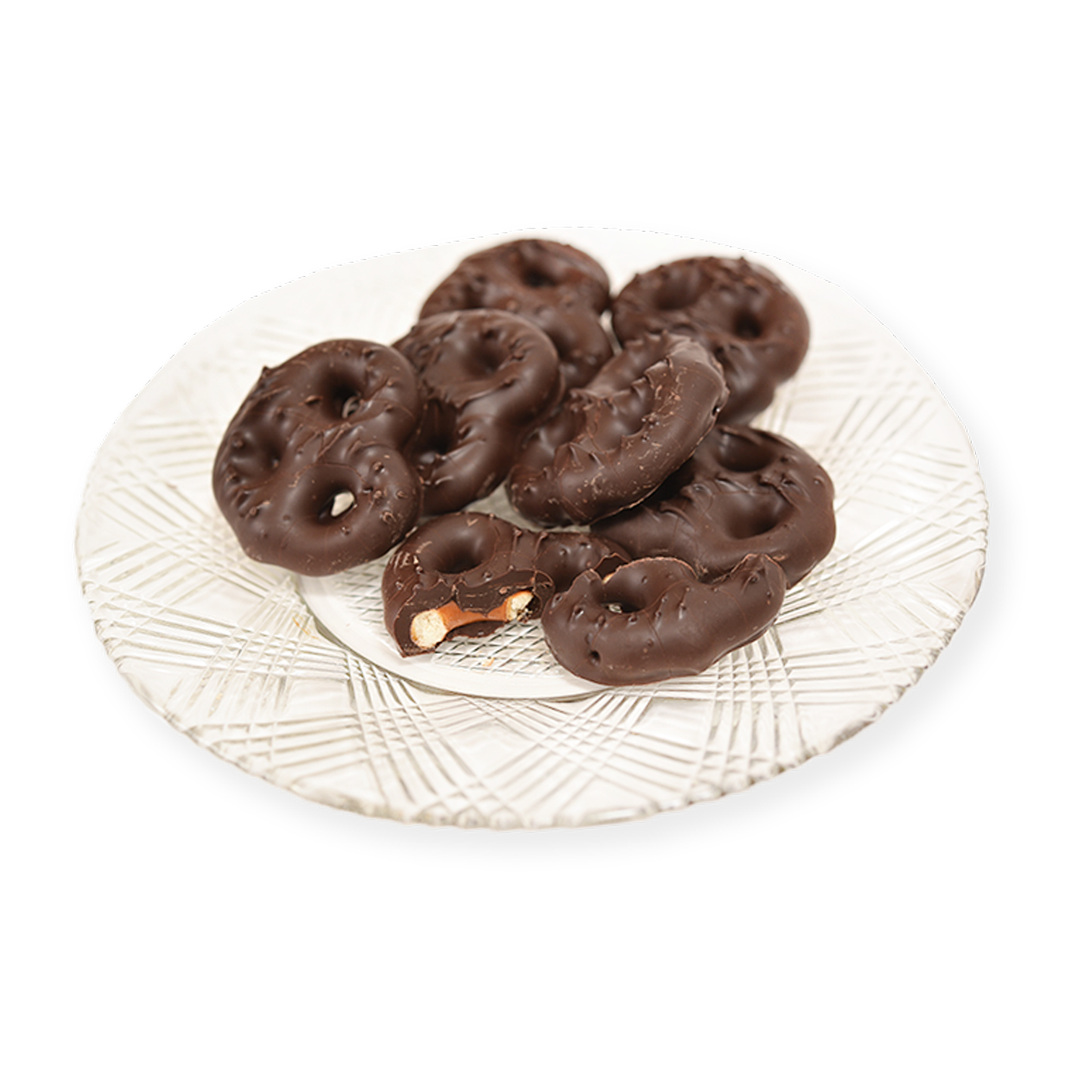 Dark Chocolate Pretzels (Half Pound Box)