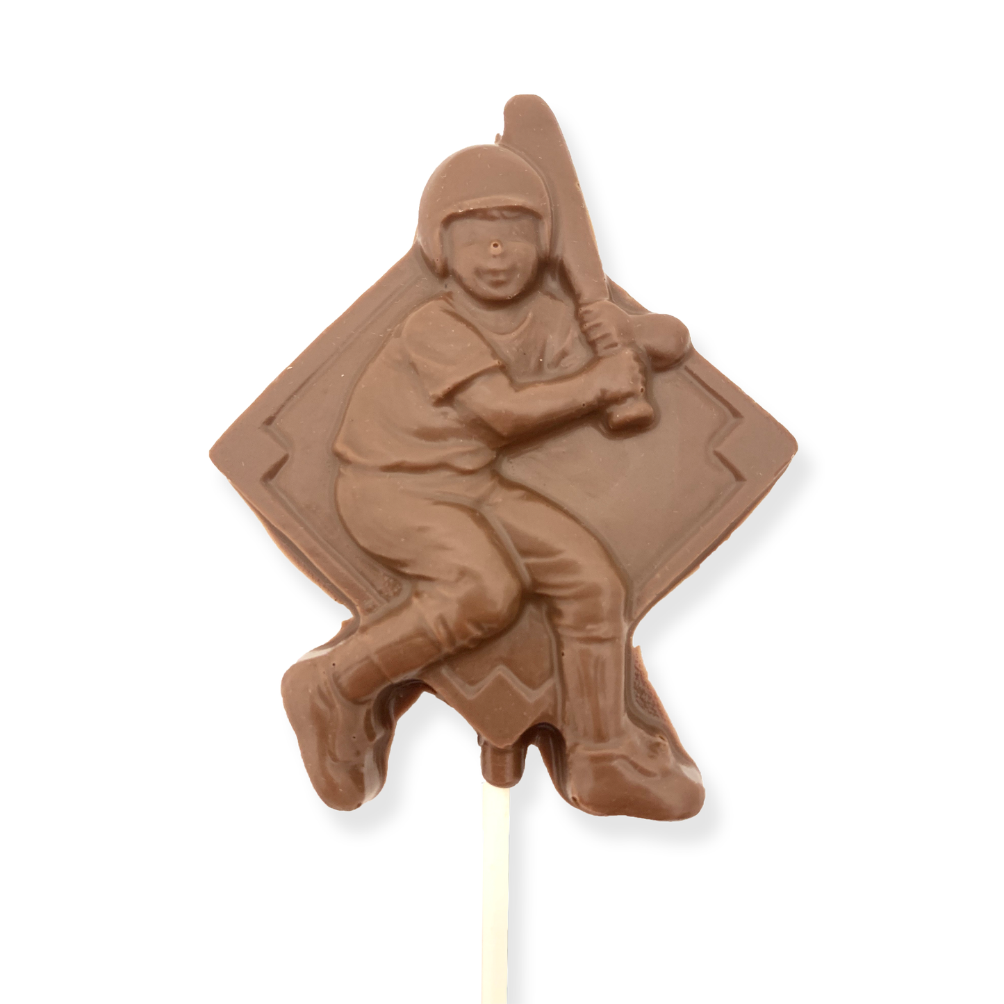 Milk Chocolate Baseball Player Pop