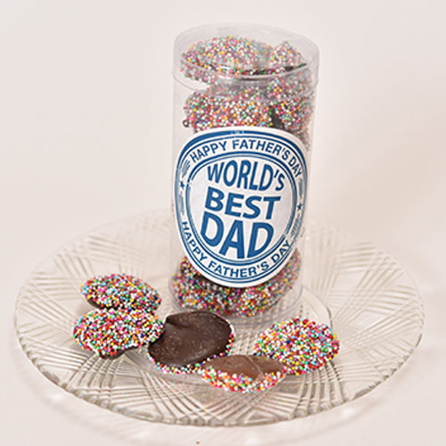 Milk/Dark Chocolate Non Pareils Favor Tube