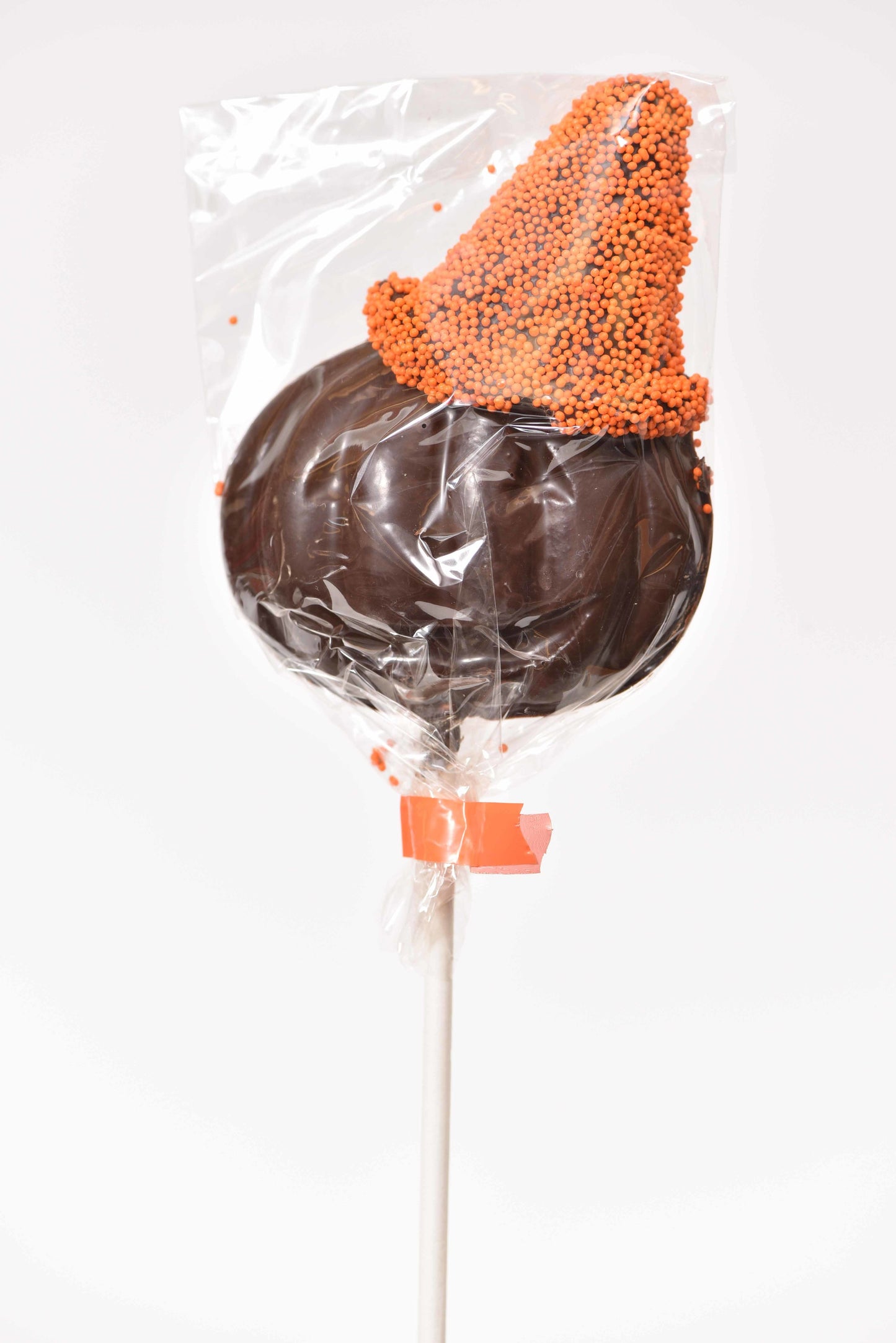 Dark Chocolate Witch Hat / Jack O Lantern Pop - Conrad's Confectionery