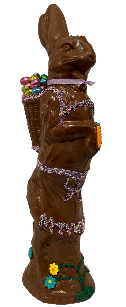 26" Milk Chocolate Easter Bunny # 48 - "Large Apron Bunny"