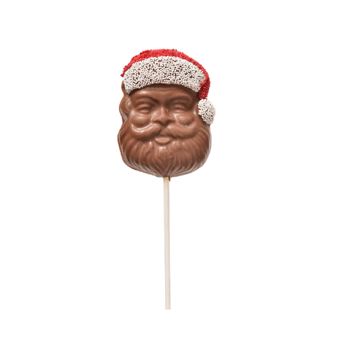 Milk Chocolate Santa Face Pop