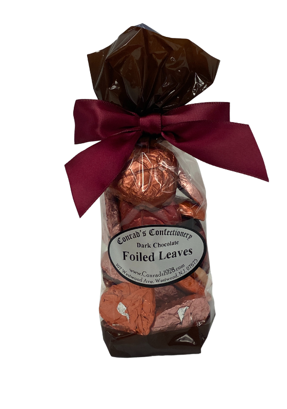 Dark Chocolate Foiled Leaves- 8 oz bag