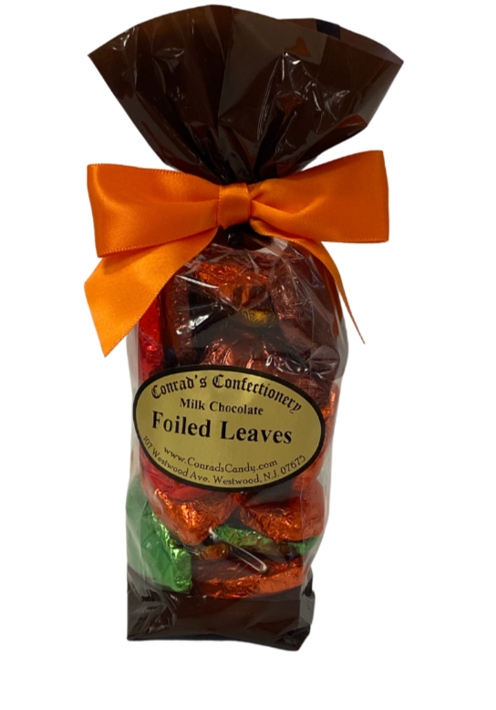 Milk Chocolate Foiled Leaves- 8 oz bag