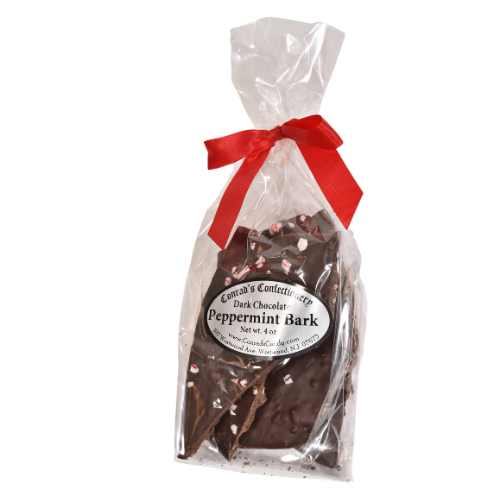 Dark Chocolate Peppermint Bark- 4 oz bag