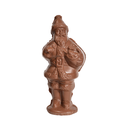 9" Milk Chocolate "Present" Santa model X-8