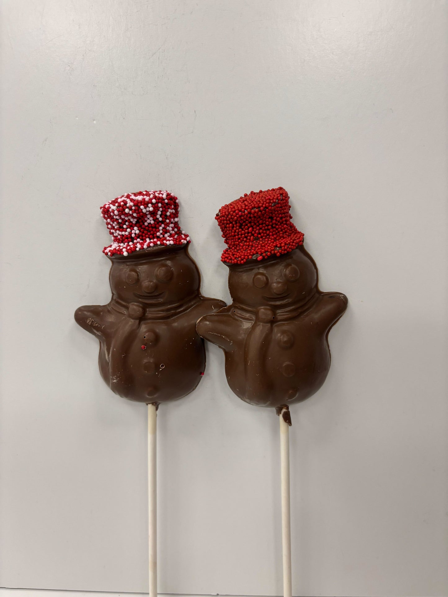 Milk Chocolate Snowman Pop