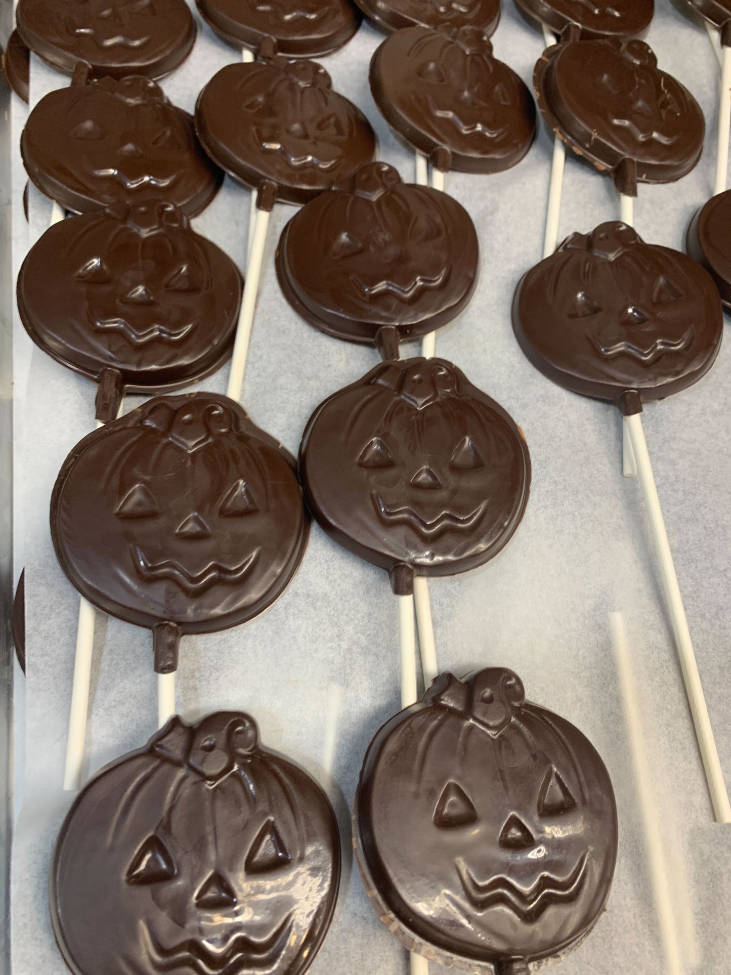 Dark Chocolate Jack O Lantern Pop