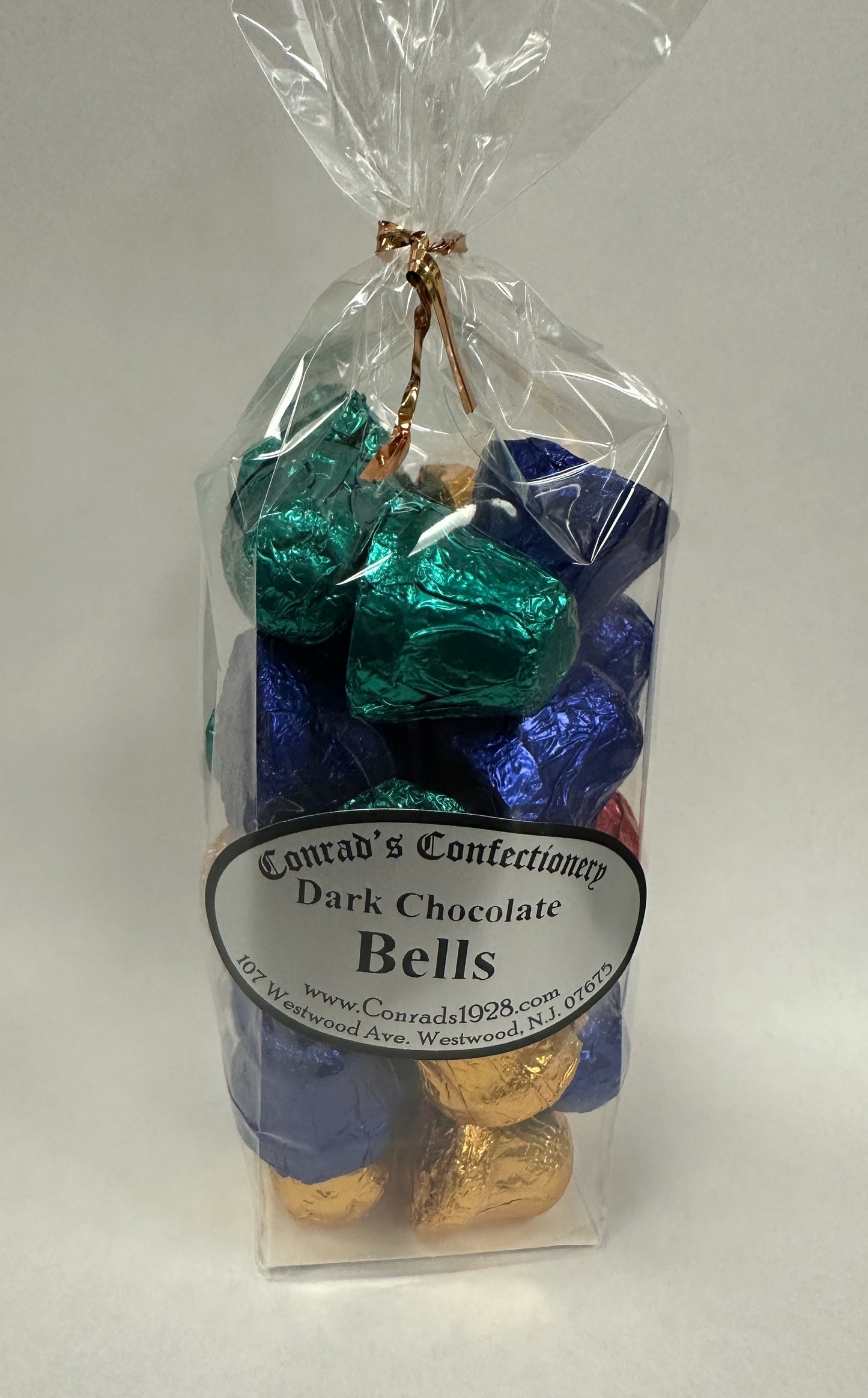Dark Chocolate Foiled Bells (8 oz)