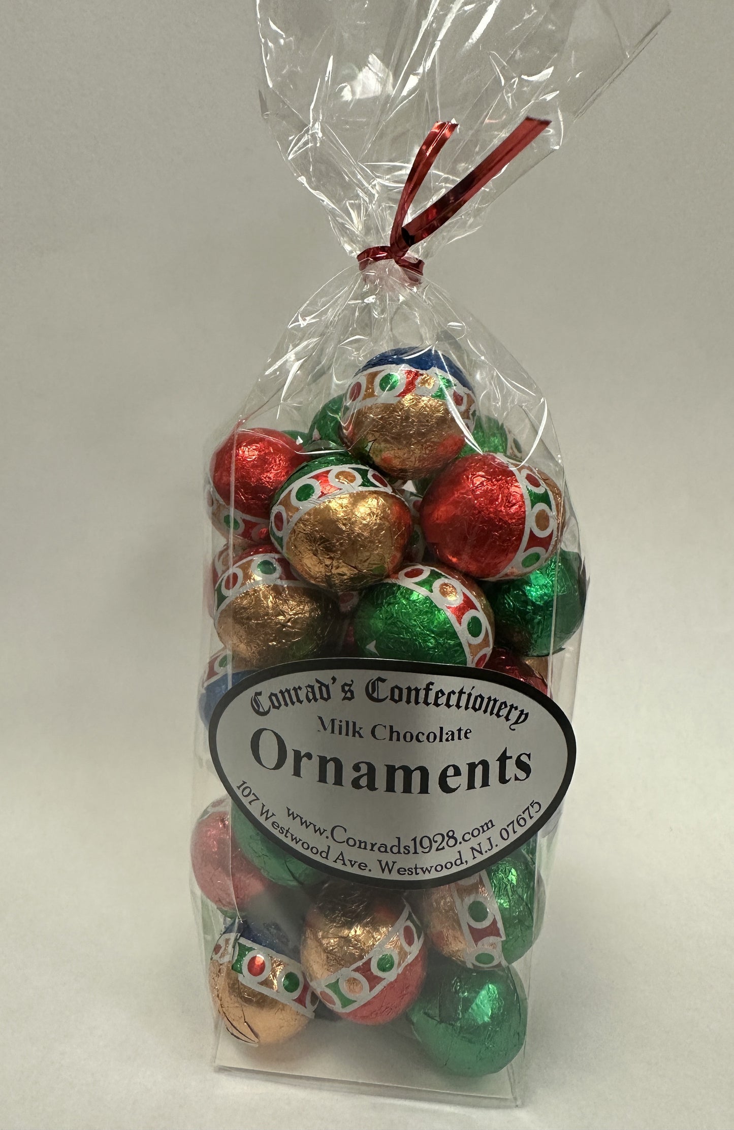 Milk Chocolate Foiled Ornaments (8 oz)
