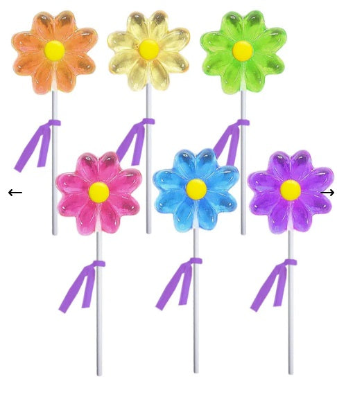 Mini Daisy Hard Candy Lollipop (SHIPPING NOT AVAILABLE FOR THIS PRODUCT)