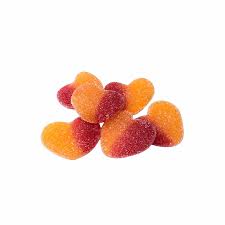 Spanish Gummi Peach Hearts (3 oz)