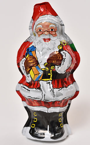 Hollow Foiled Santa-4 3/4"(1.5 oz net weight) - Conrad's Confectionery