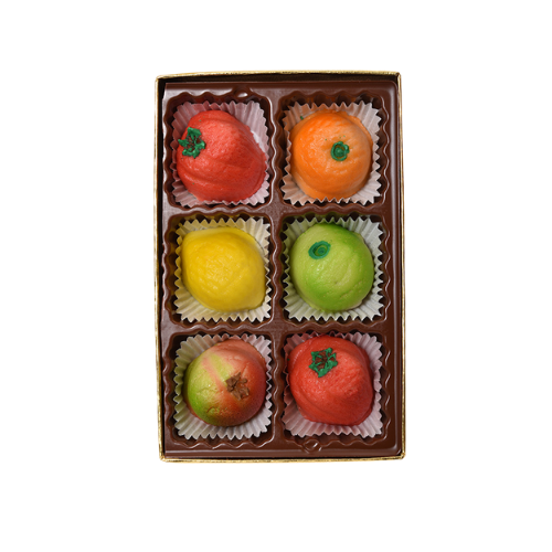 Assorted Marzipan Fruit (6 pieces)