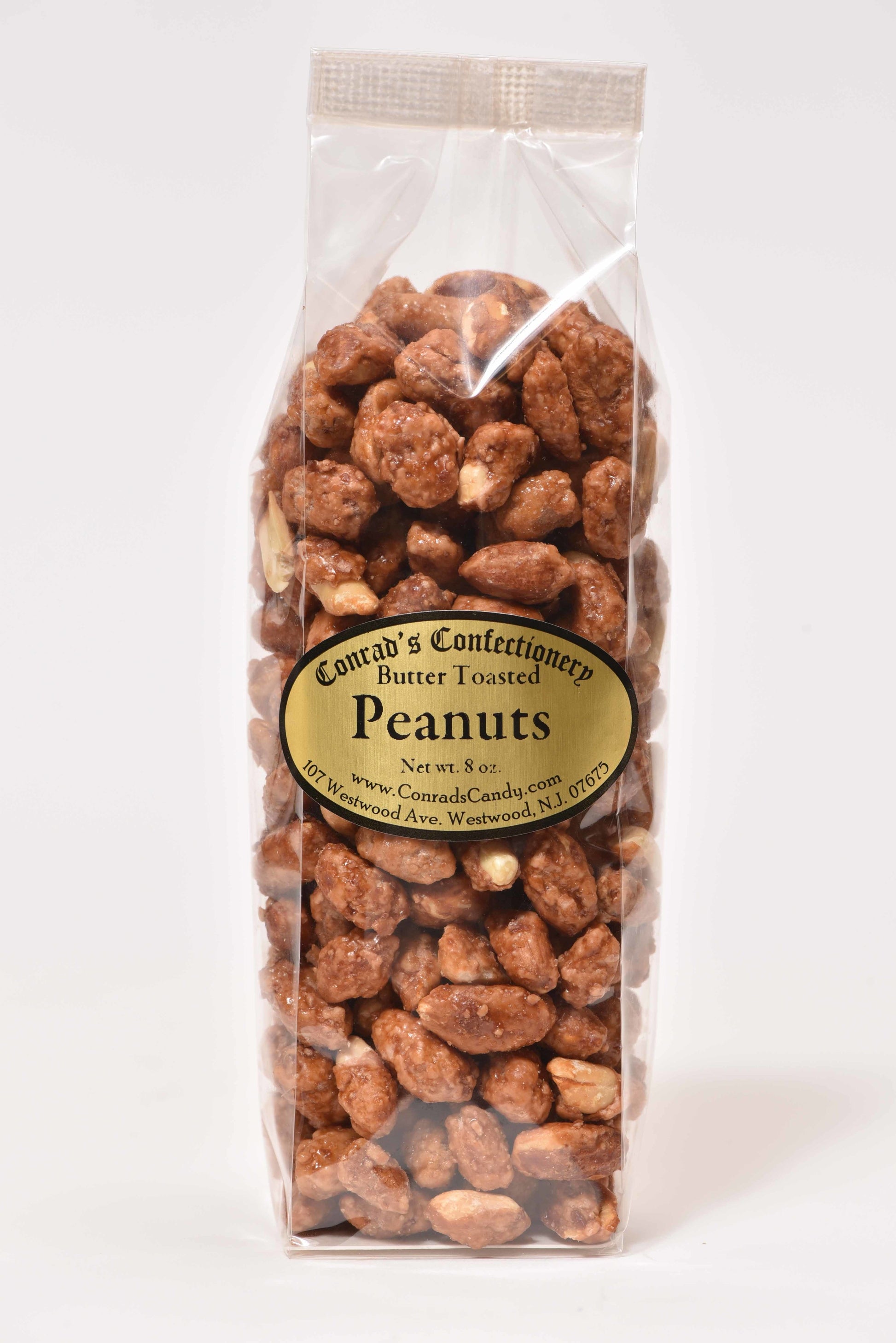 8 oz Bag of Butter Toasted Peanuts - Conrad's Confectionery