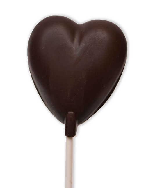 Dark Chocolate Heart Pop - Conrad's Confectionery